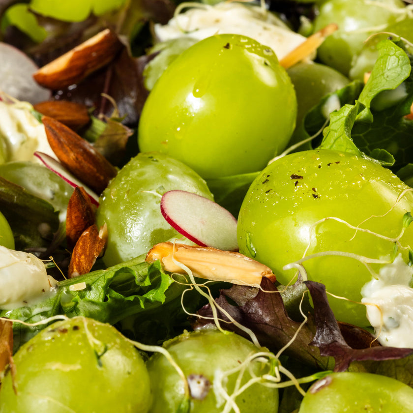 Muscat Grape & Whipped Boursin and Alfafa Salad