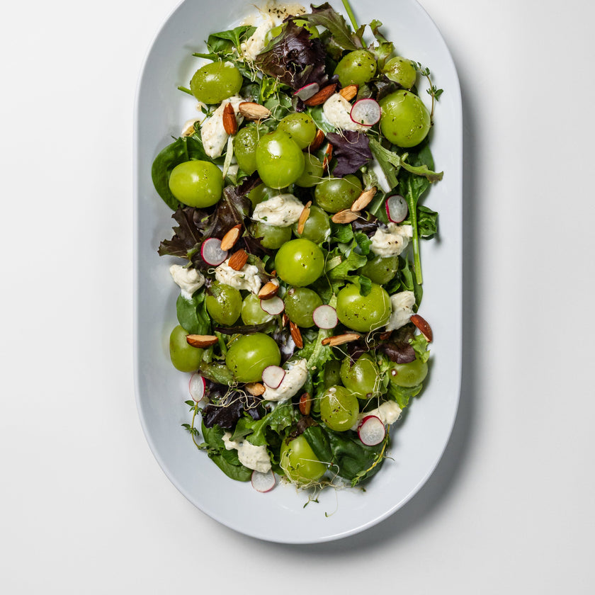 Muscat Grape & Whipped Boursin and Alfafa Salad