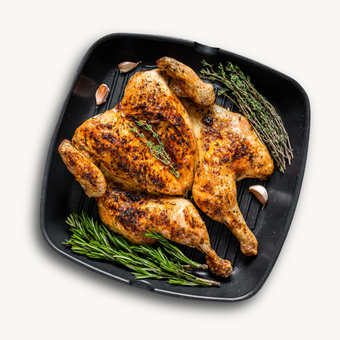 Hickory Wood-Smoked Spatchcock