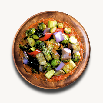 Tomato Romesco Grilled Vegetables