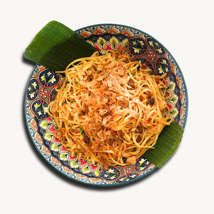 Sakura Shrimp & “Hae Bee” Aglio Olio