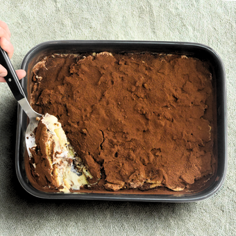 Homemade Deep Dish Tiramisu