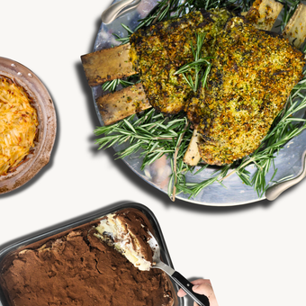 Garlic Crusted XL Beef Dino Ribs + Potato Rosti Bundle C