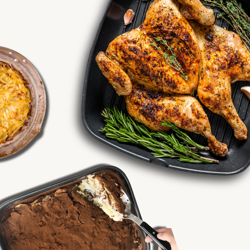 Hickory Wood-Smoked Chicken Spatchcock + Potato Rosti Bundle E